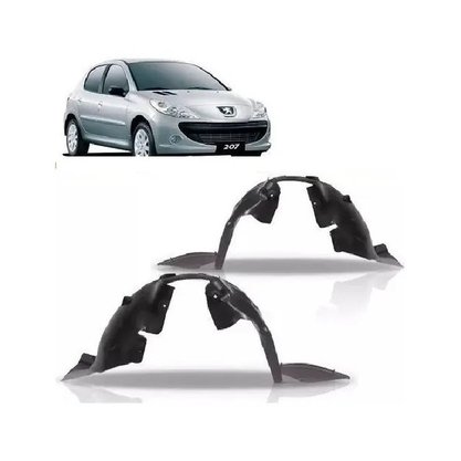 Parabarro Proteção Interna Paralama Peugeot 207 2008 a 2013 Dianteiro Esquerdo Motorista 
