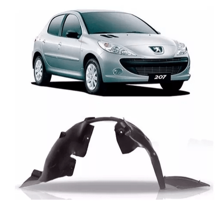 Parabarro Proteção Interna Paralama Peugeot 207 2008 a 2013 Dianteiro Esquerdo Motorista 
