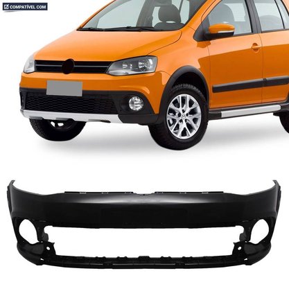 Parachoque Dianteiro Crossfox Spacecross 2011 a 2014 Preto Liso