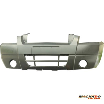 Parachoque Dianteiro Ecosport 2003 a 2007 Preto Liso Com Furo de Farol Milha 