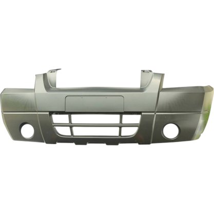 Parachoque Dianteiro Ecosport 2003 a 2007 Preto Liso Com Furo de Farol Milha 