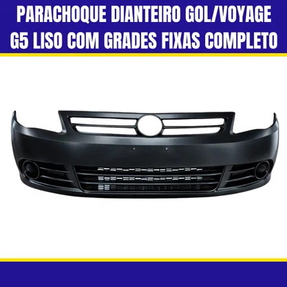 Parachoque Dianteiro Gol/Voyage G5 Liso Com Grades Fixas Completo