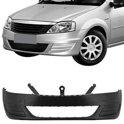 Parachoque Dianteiro Logan 2010 a 2014 Preto Liso