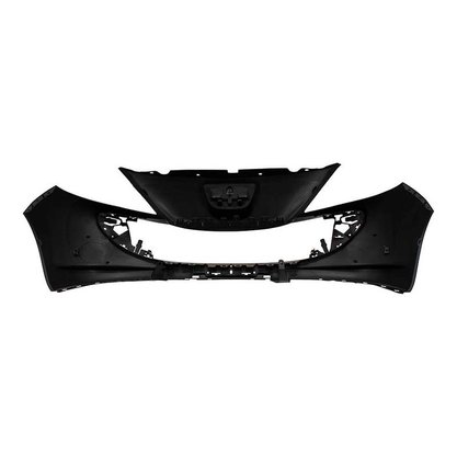 Parachoque Dianteiro Peugeot 207 Hatch Sedan Sw Hoggar 2010 a 2015 Sem Furo Milha Preto Liso 
