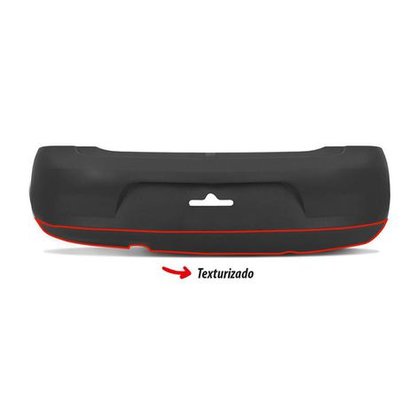 Parachoque Traseiro Fox 2003 a 2010 Preto Liso