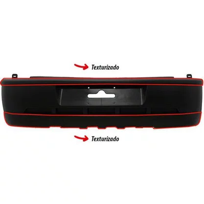 Parachoque Traseiro Gol G3 Fase 2 2003 a 2005 Preto Liso
