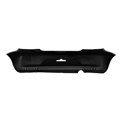 Parachoque Traseiro Gol G6 2013 a 2016 Preto Liso com Furo Para Refletor 