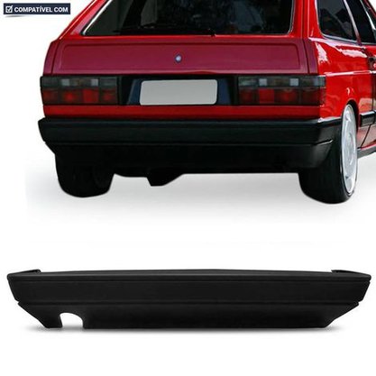 Parachoque Traseiro Gol GI Quadrado 1987 a 1995 Preto Texturizado