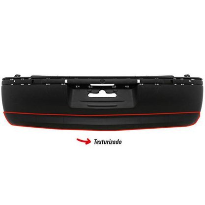 Parachoque Traseiro Gol G3 Fase 1 2000 a 2002 Preto Liso