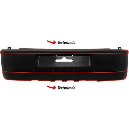 Parachoque Traseiro Gol G3 Fase 2 2003 a 2005 Preto Liso