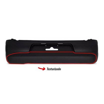Parachoque Traseiro Gol G4 2005 a 2010 Preto Liso