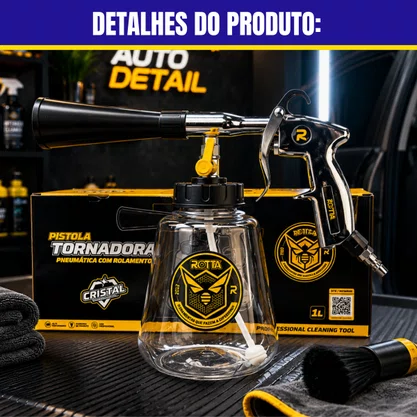 Pistola Tornador De Limpeza Com Rolamento