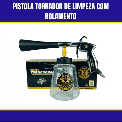 Pistola Tornador De Limpeza Com Rolamento