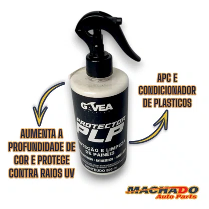 PLP Protector Limpa e Condiciona Plásticos 500ML GAVEA 