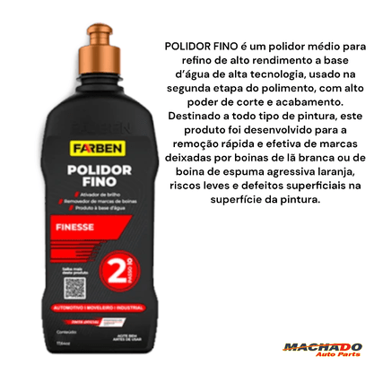 Polidor Fino Médio para Refino 500G FARBEN