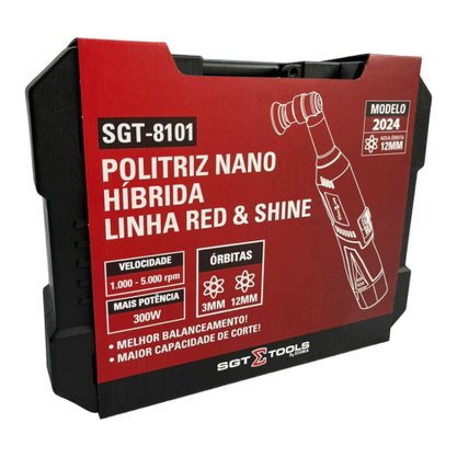 Politriz Nano Híbrida Red & Shine a Bateria Bivolt 300W 12V SIGMA
