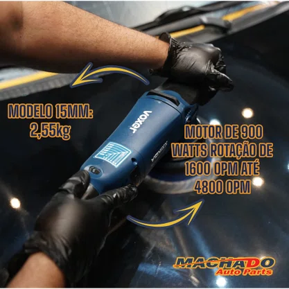 Politriz Roto Orbital 5" 15mm 220v Voxer VONIXX