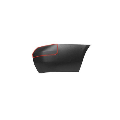 Ponteira Parachoque Traseiro Saveiro G5 G6 2008 a 2016 Preto Texturizado Direito Caroneiro Exceto Linha Cross