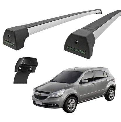 Rack de Teto Agile Sport Prata  LONG LIFE 