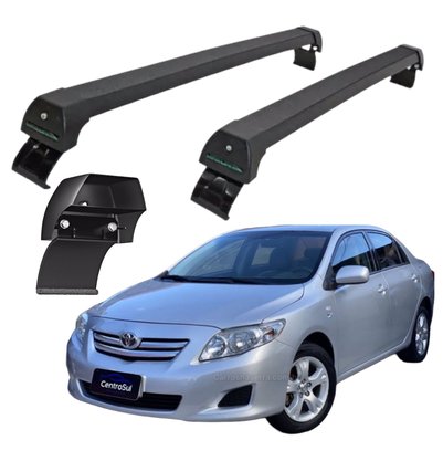 Rack de Teto Corolla 2009 a 2014 Preto Sport LONG LIFE 