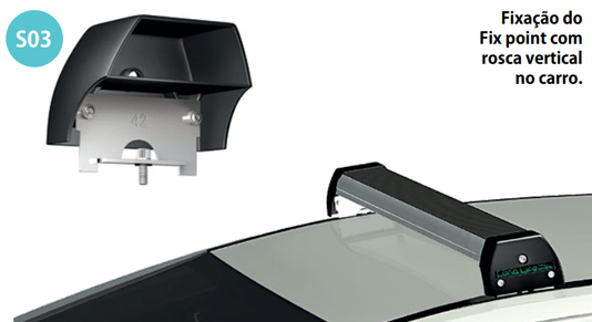 Rack de Teto Focus Hatch e Sedan 2009 a 2013 Preto Sports LONG LIFE 