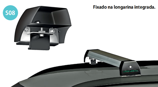 Rack de Teto Grand Vitara 2009 a 2016 Sports Preto  LONG LIFE 