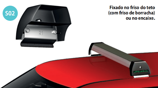 Rack de Teto Ka 1997 a 2007 Sports Prata  LONG LIFE 
