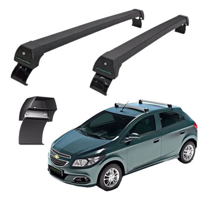 Rack de Teto Onix Prisma 2013 a 2019 ou Joy 2020 Sports Preto LONG LIFE 