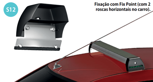 Rack de Teto Sandero 2008 a 2014 Sports Preto LONG LIFE 