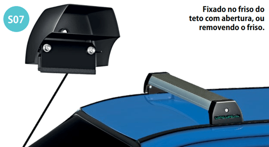 Rack de Teto Travessa Astra Hatch e Sedan 1998 a 2011 2 e 4 Portas Prata Sports Long Life