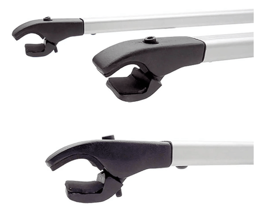 Rack de Teto Travessa Bagageiro Cross Prata Carros Para Com Longarina LONG LIFE