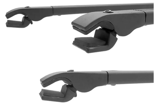 Rack de Teto Travessa Bagageiro Cross Preto Para Carros Com Longarina LONG LIFE