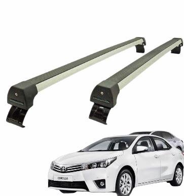Rack de Teto Corolla 2015 a 2019 Sports Prata LONG LIFE