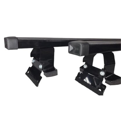 Rack de Teto Travessa Sandero e Logan Todos Exceto Step Way Preto em Aço NEW LIFE