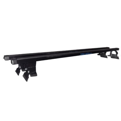 Rack de Teto Travessa Sandero e Logan Todos Exceto Step Way Preto em Aço NEW LIFE