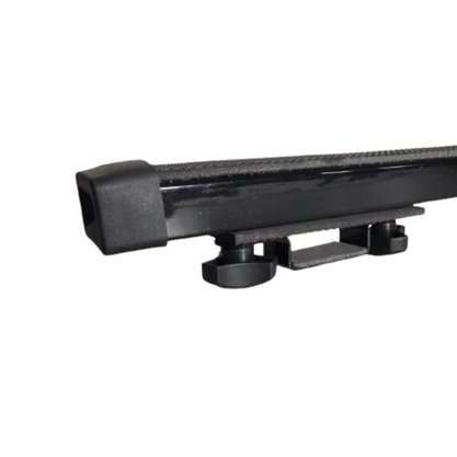 Rack de Teto Travessa Para Carros com Longarina 1,20m Preto em Aço - NEW LIFE 