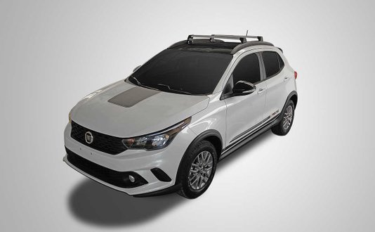Rack Fiat Argo Trekking 2019 Ate 2022 Prata Com Longarina Integrada Sports Long Life