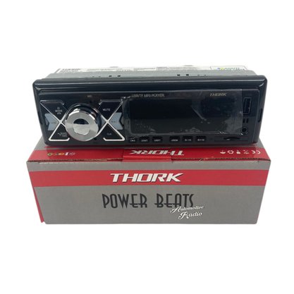 Radio Power Beats Som Automotivo Thork - Controle Remoto - USB - Cartão SD - AUX - Bluetooth