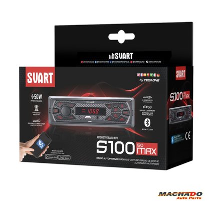 Radio Svart S100 Com Bluetooth/Usb/Auxp2/Mp3/Fm 