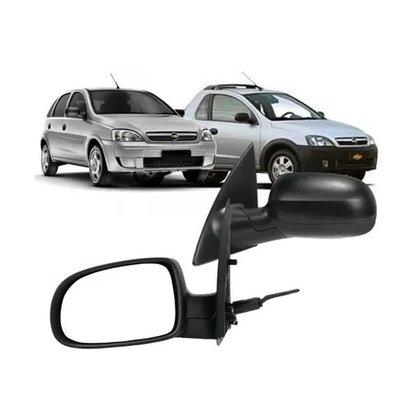 Retrovisor Externo Corsa 2002 a 2012 Montana 2003 a 2010 com Controle Interno Manual Lado Direito Caroneiro MIRROR