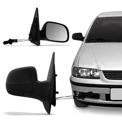 Retrovisor Externo Gol G3 G4 2000 a 2014 2 portas Com Controle Interno Manual Lado Esquerdo Motorista RETROVEX