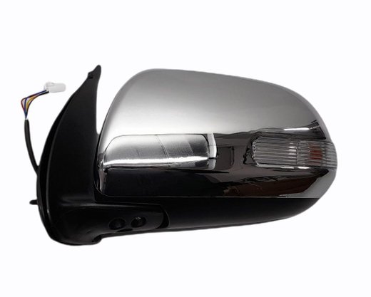 Retrovisor Externo Hilux 2012 a 2015 Cromado Regulagem Elétrico Com Pisca Lado Direito Caroneiro