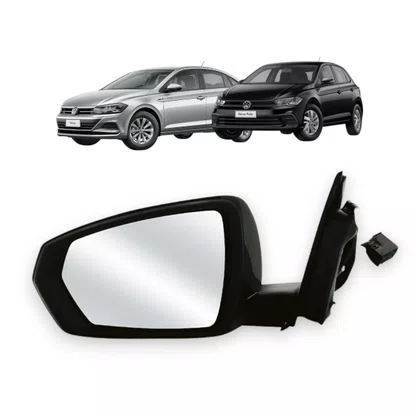 Retrovisor Externo Polo / Virtus Apos 2017 C/ Cont. Com Pisca Esquerdo