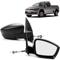 Retrovisor Externo Saveiro G6 G7 G8 2013 a 2023 Com Controle Interno Manual Lado Esquerdo Motorista METAGAL
