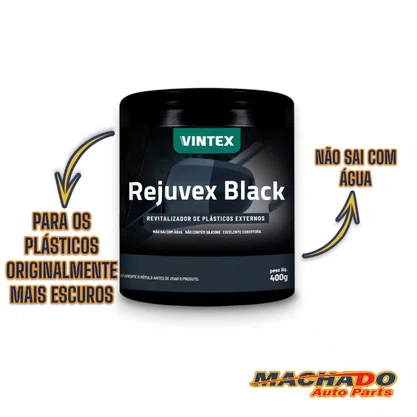 Revitalizador De Plástico Rejuvex Black - VINTEX