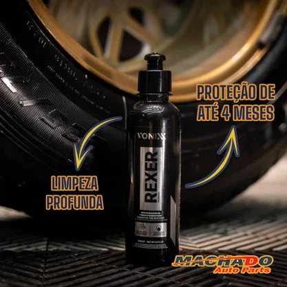 Rexer 240ML Restaurador De Pneus Pigmentado Brilho Intenso
