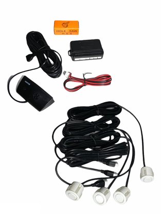 Sensor de Estacionamento 4 Pontos Branco Universal TECH ONE