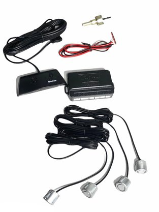 Sensor de Estacionamento 4 Pontos Prata Universal TECH ONE