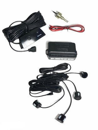 Sensor de Estacionamento 4 Pontos Preto Brilho Universal TECH ONE