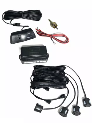 Sensor de Estacionamento 4 Pontos Preto Fosco Universal TECH ONE